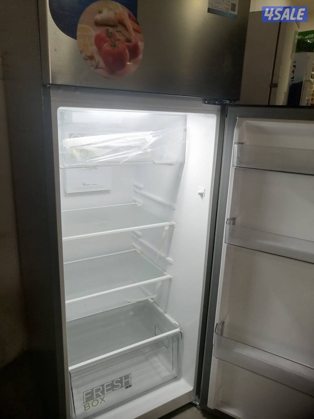 ثلاجة ميديا جديده سيلفر 385 لتر بدون كرتونه4