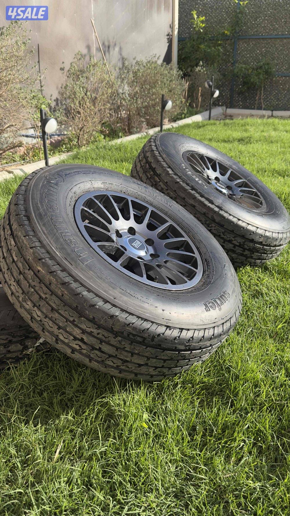 للبيع 4 رنقات برايد اسباني 6 براغي مع 4 شواهين انظاااف0