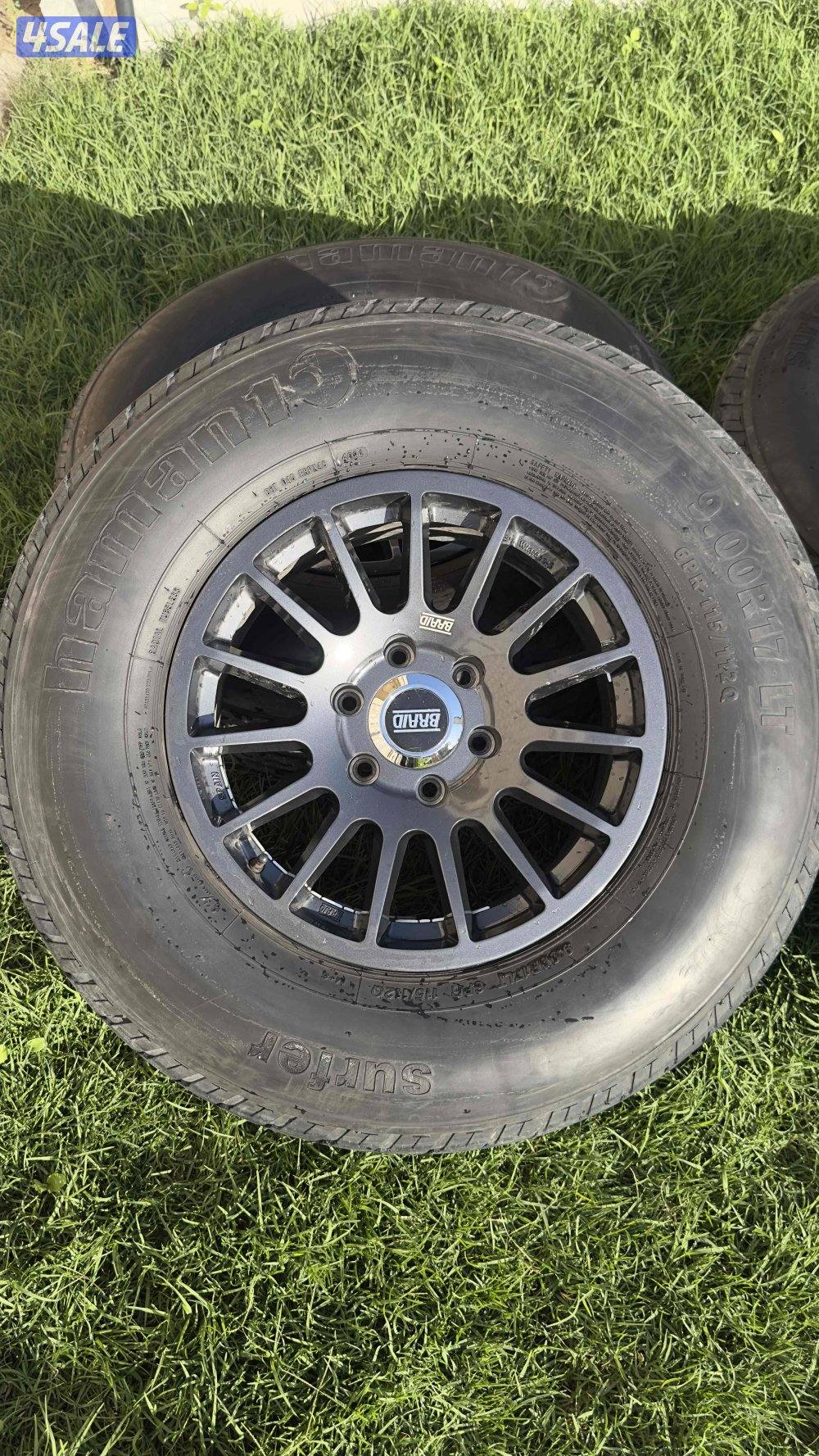 للبيع 4 رنقات برايد اسباني 6 براغي مع 4 شواهين انظاااف3