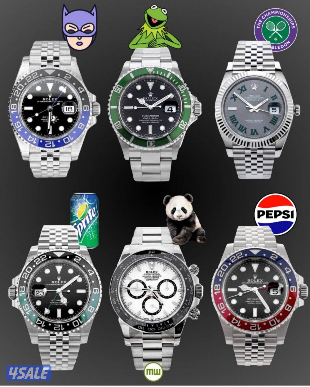 🔥رولكس ماستر ماينصاد 🔥بجميع انواعة 💯10