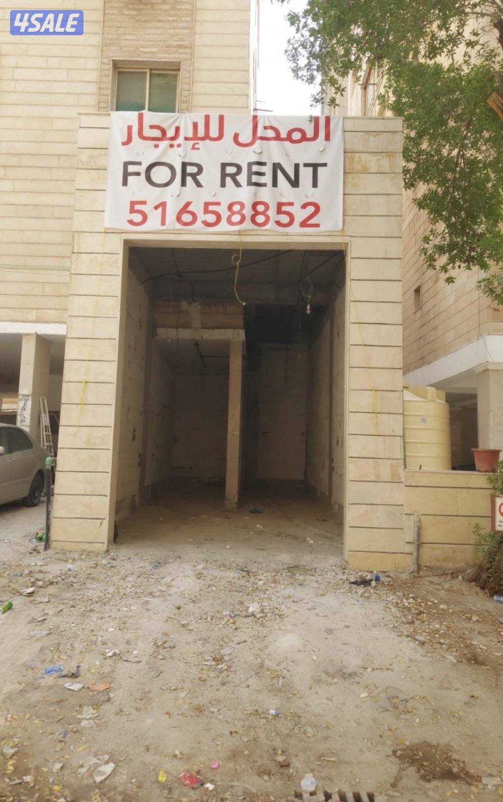للإيجار محل مساحة ٤٠ متر مع فترة سماح2