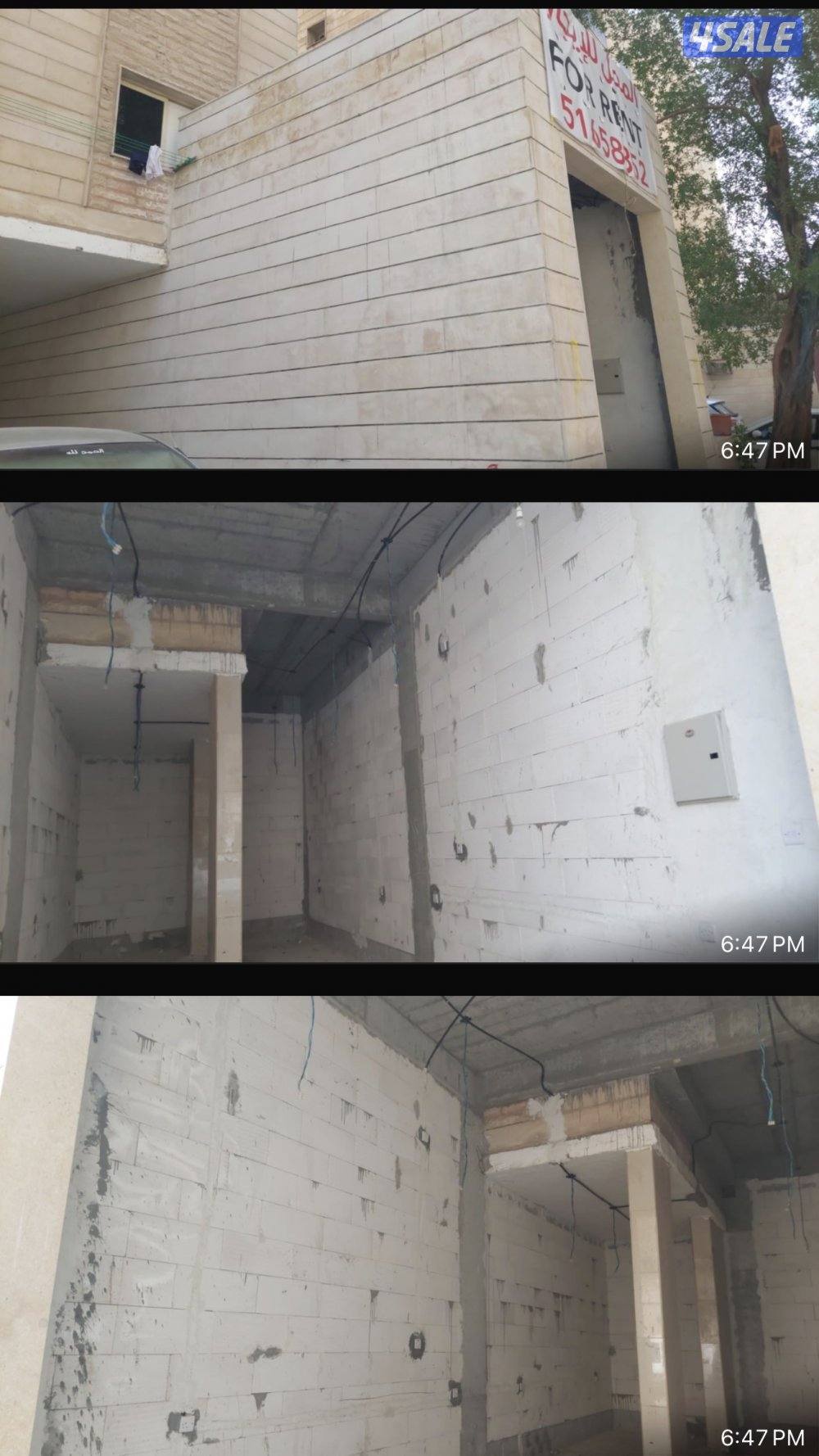 للإيجار محل مساحة ٤٠ متر مع فترة سماح5