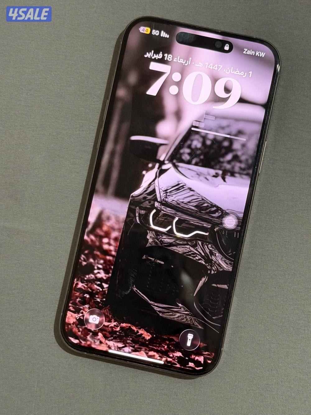 ايفون 16 برو ماكس بطاريه 98% بحالة الجديد0