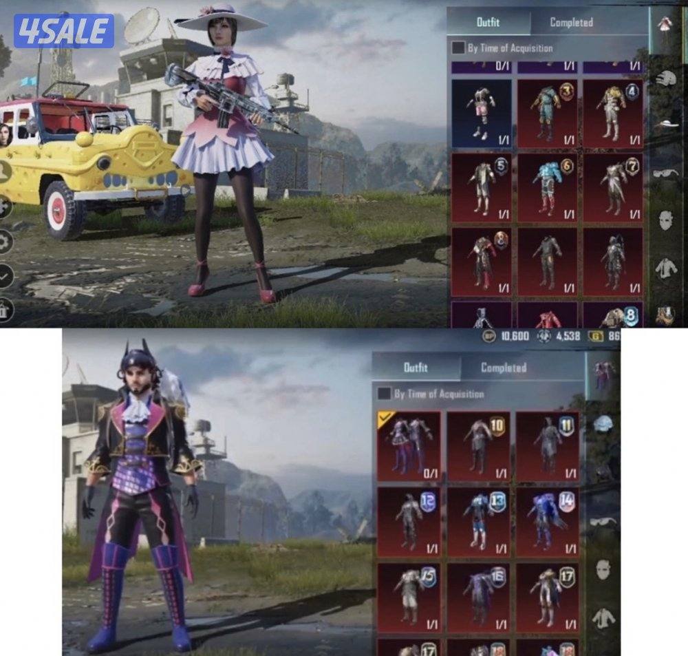 حسابات ببجي منوعه ~ امفور ثلجي واسلحه وحسابات وايد😍❄️✨3