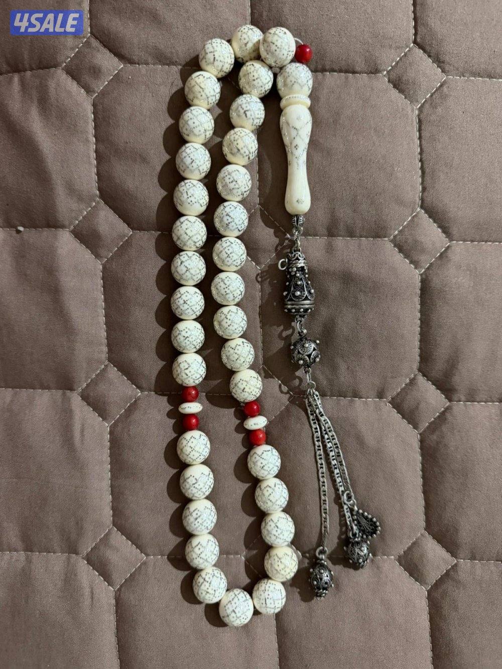 مسبح فضه وعج وحجر مرجان0