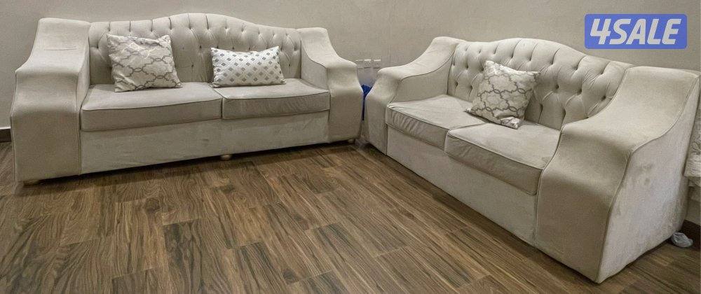 كنب قطعتين مستعمله0