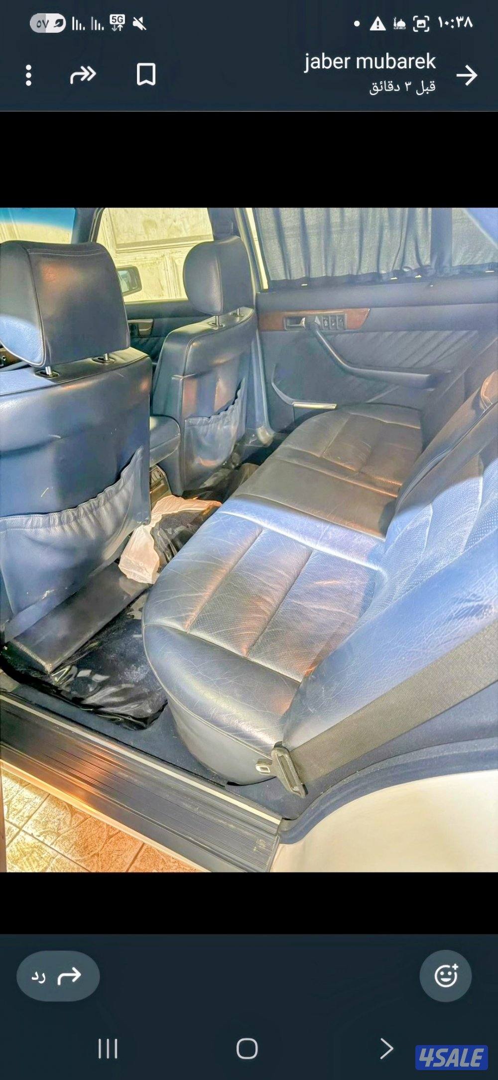 مرسيدس ٥٦٠ بحاله ممتازه صبغ وكاله قطعه  مخزنه فتره طويله7