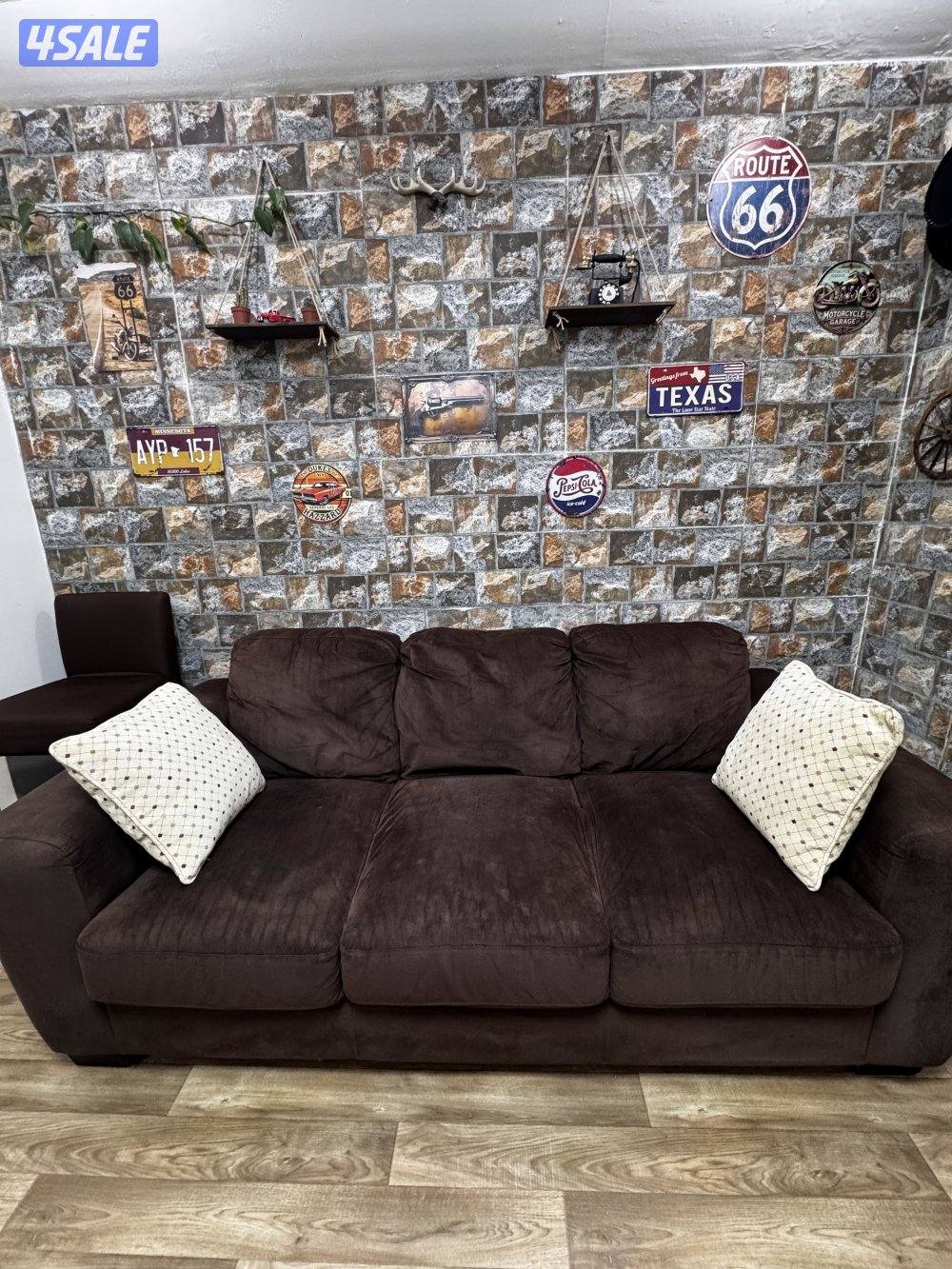 Sofa set with cover 3 seater and 1 seater2