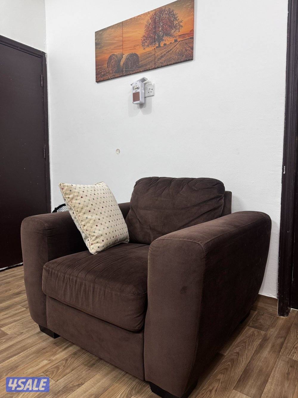 Sofa set with cover 3 seater and 1 seater4