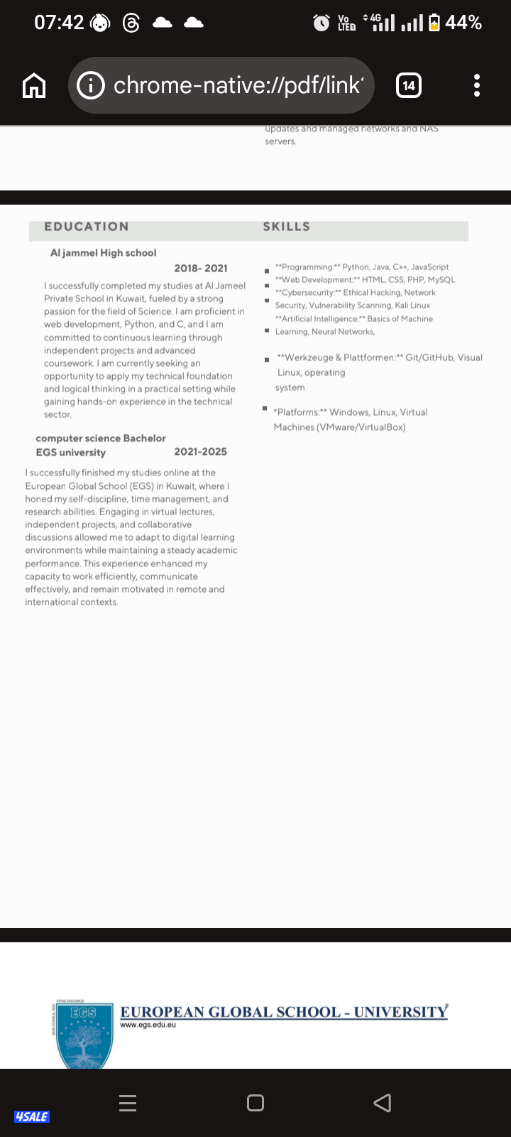 شاب سوري خريج علوم كمبيوتر ٢٣ سنة ابحث عن عمل1