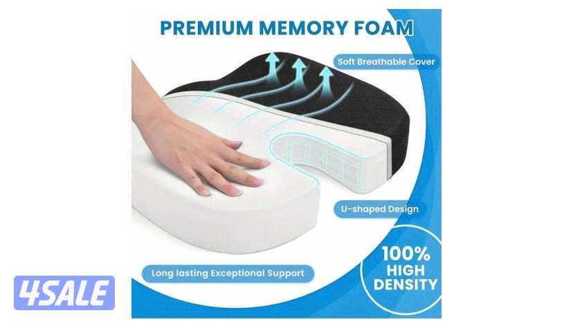 وسادة مقعد مريحة غير قابلة للإنزلاق لتقويم العظام-رمادي.
Non-Slip Orth3