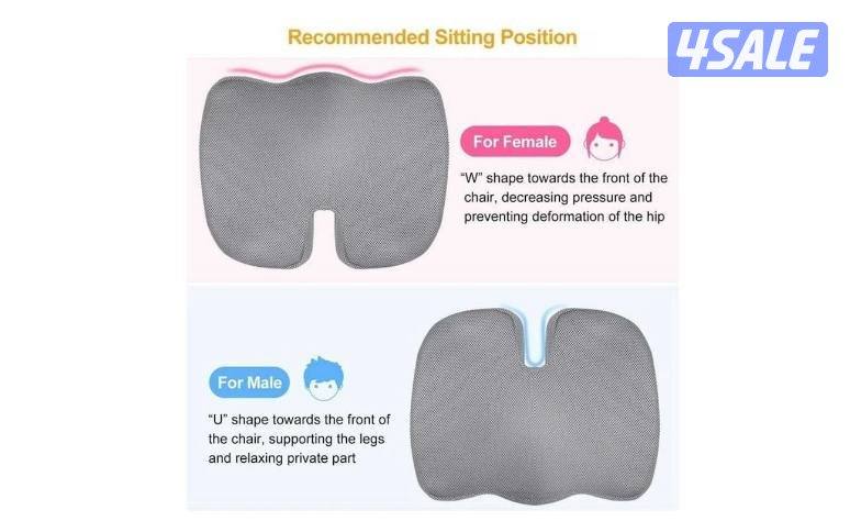 وسادة مقعد مريحة غير قابلة للإنزلاق لتقويم العظام-رمادي.
Non-Slip Orth2