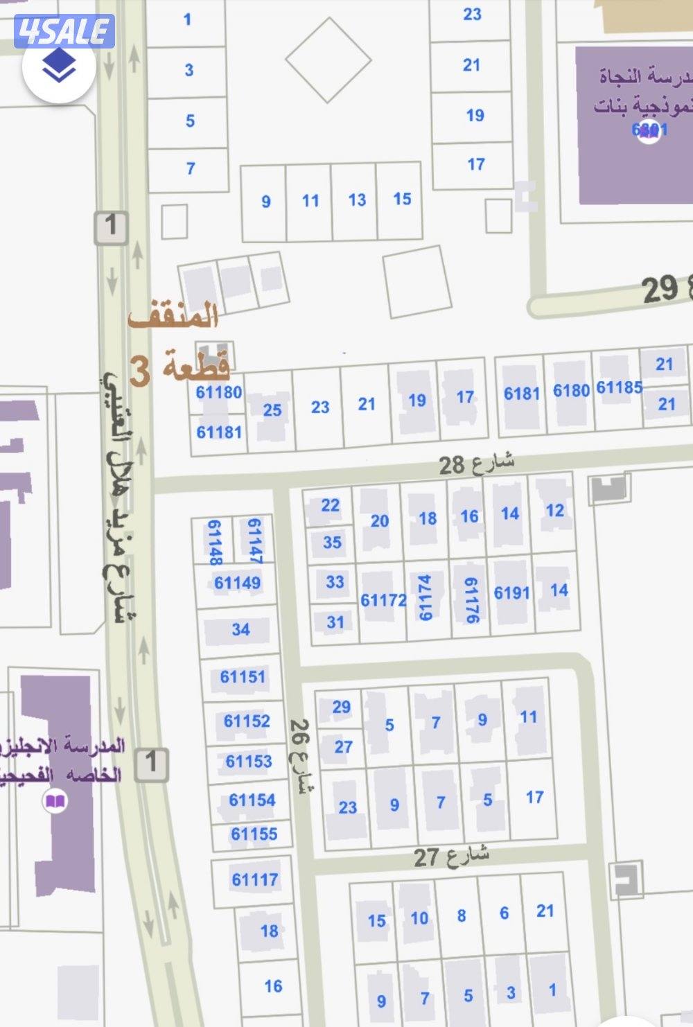 للبيع عمارة استثماري المنقف قطعة 30