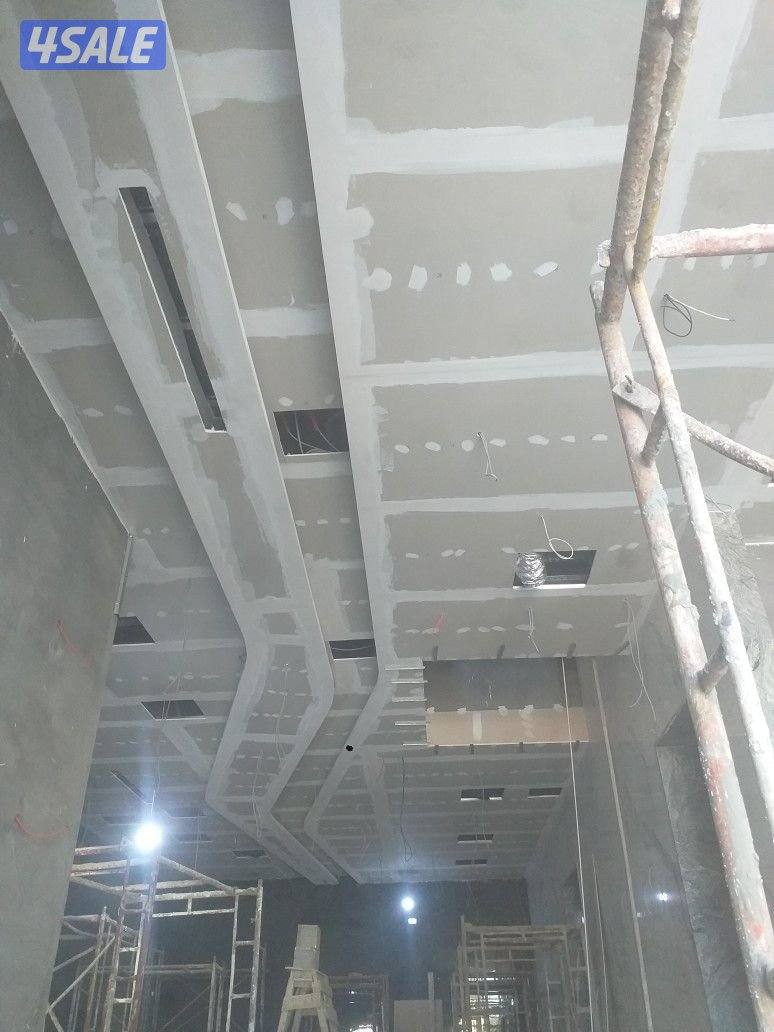 ديكور جبس بورد اسقف قاطع بارتيشن جبس بورد اسمنت بورد اصباغ بديل خشب1