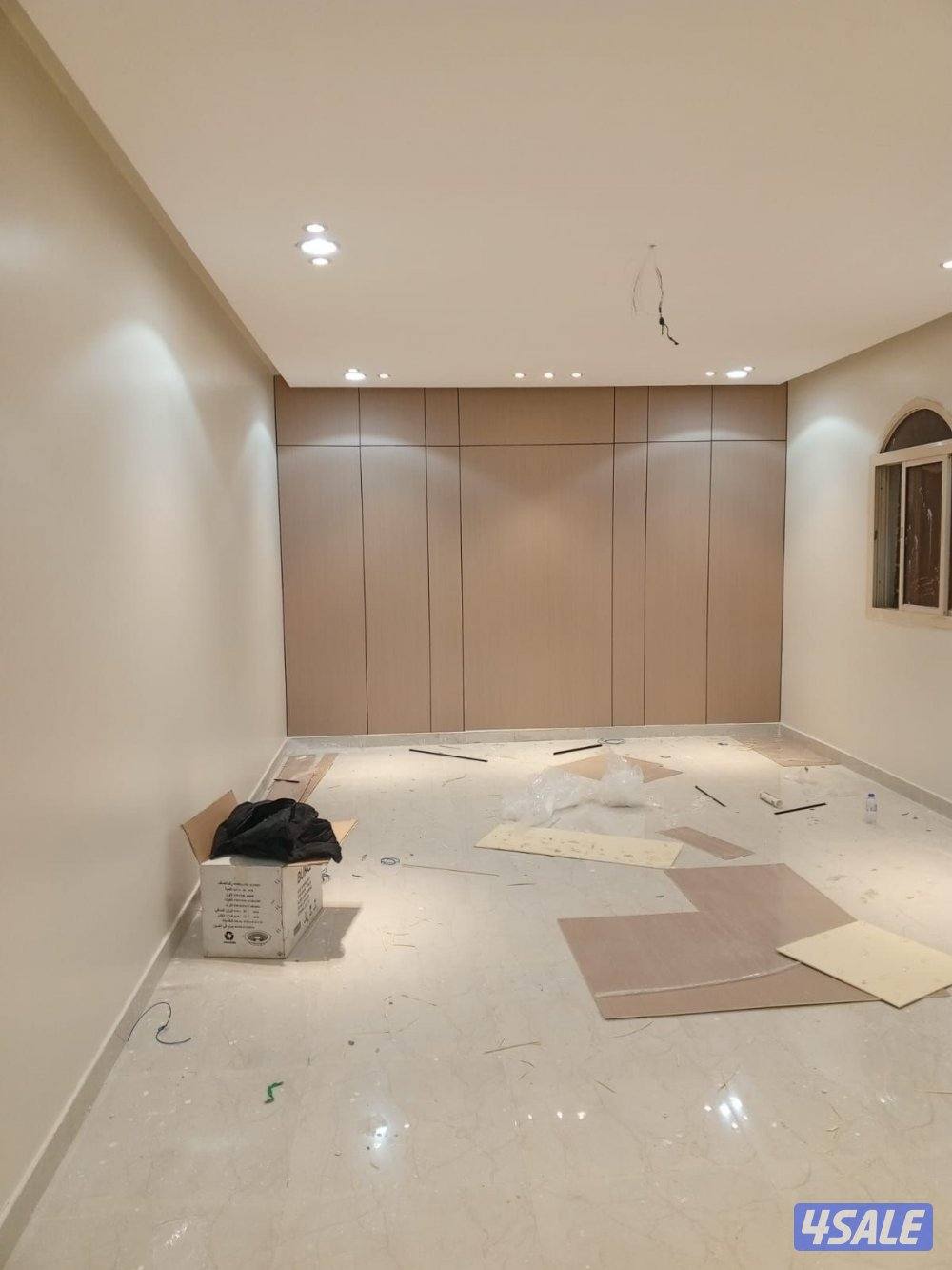 ديكور جبس بورد اسقف قاطع بارتيشن جبس بورد اسمنت بورد اصباغ بديل خشب5