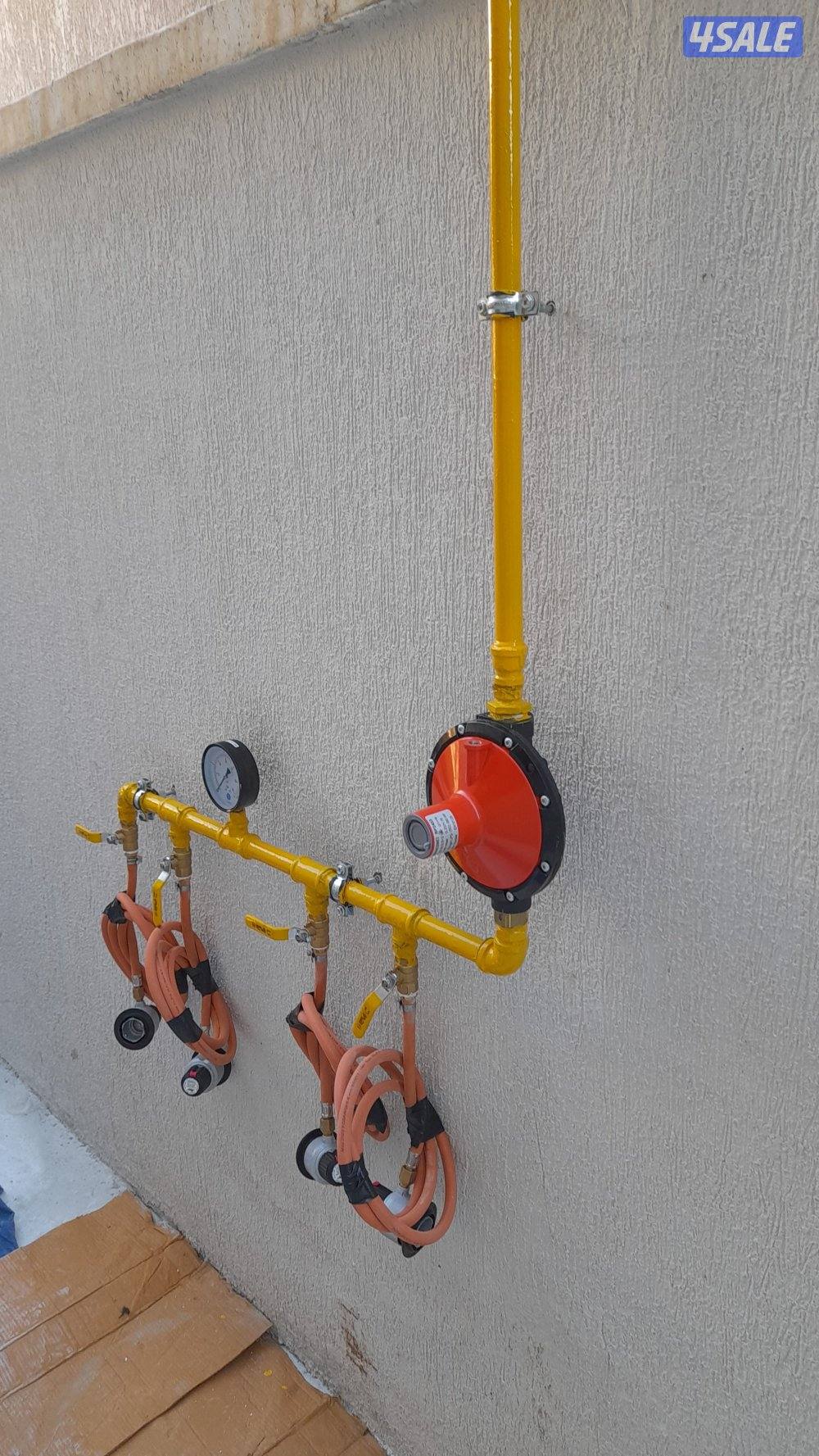 متخصصون في تمديد شبكات الغاز وجهاز كاشف تسريب الغاز0