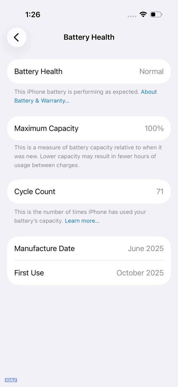 iPhone 16 Pro 256GB Natural – Battery 100% ايفون 16 برو مستعمل كالجديد8