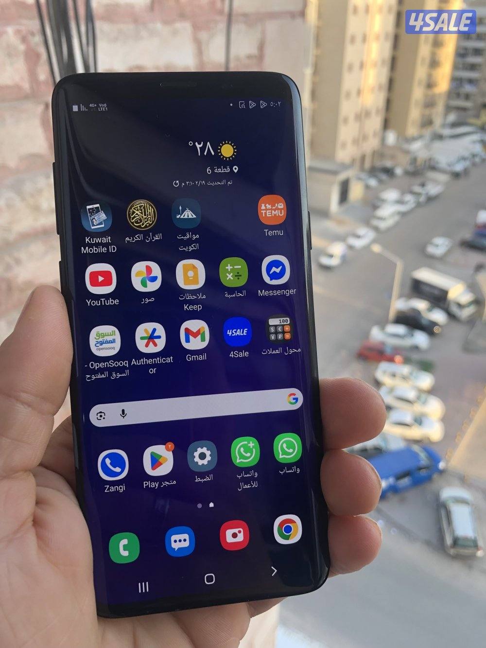 سامسونج S9 بلس ذي الورد ولا خدش من النوادر5