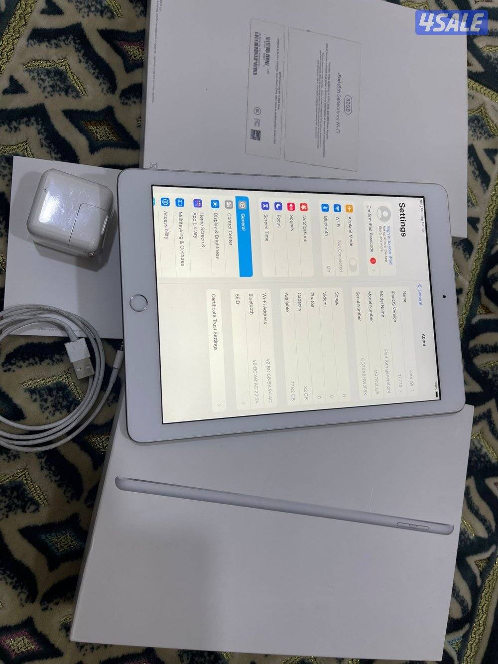 ايبادابل 6 الجيل السادس نظيف حيل 32 غيغا مع الكرتون والشاحن الاصلي6