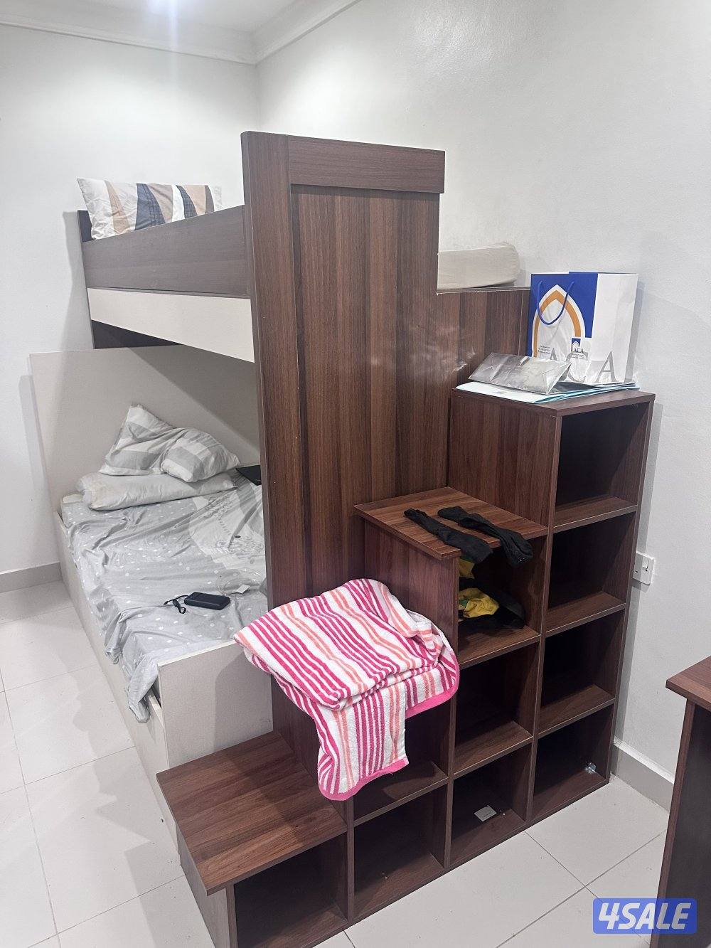 غرفة نوم أطفال سرير دورين تفصال محلي مع كبت0