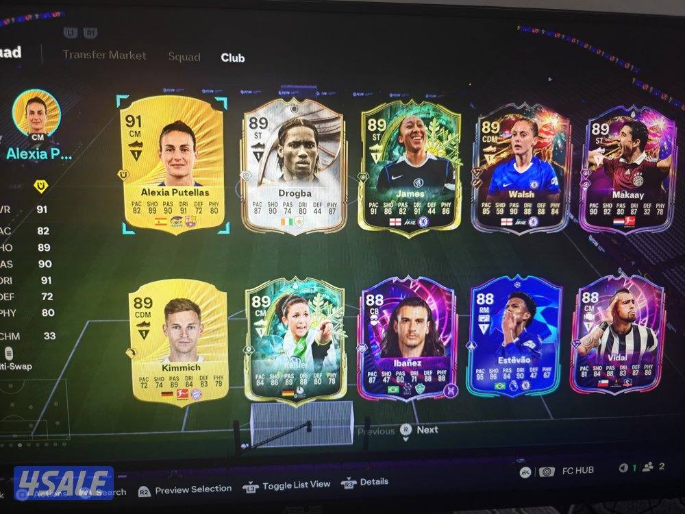 للبيع حساب فيفا fc 26  بقيادة مبابي السنة فيه كوينز مليونين 400 الف2