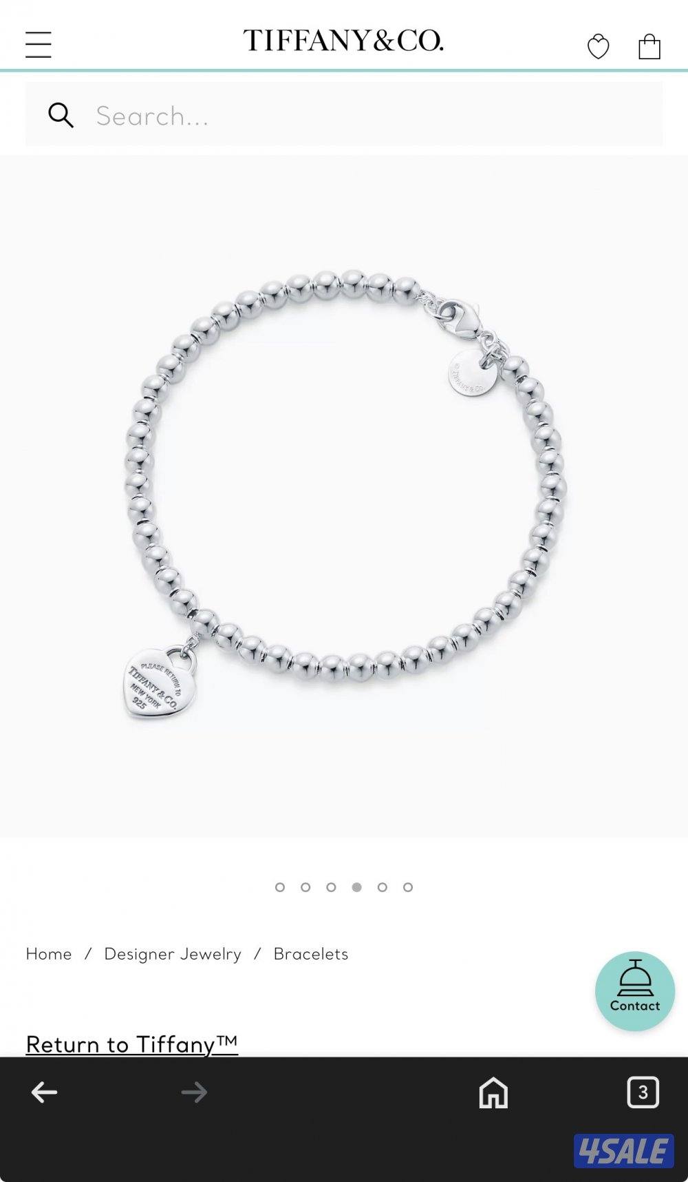 للبيع سوار تيفاني فضه1