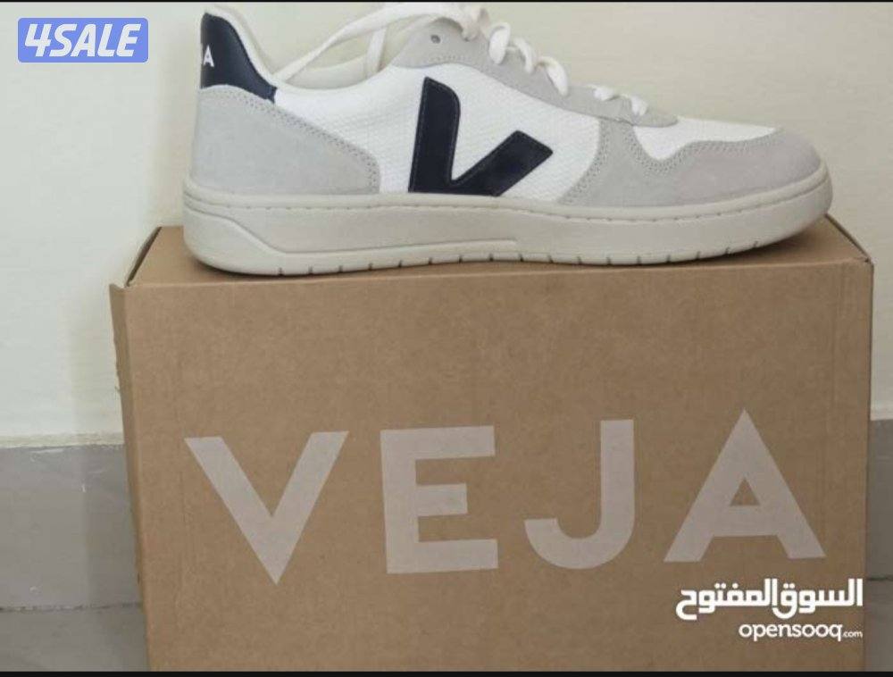 للبيع تكرمون جوتي بالكرتون جديد حذاء سنيكرز Veja V-10 B-Mesh White Nau1