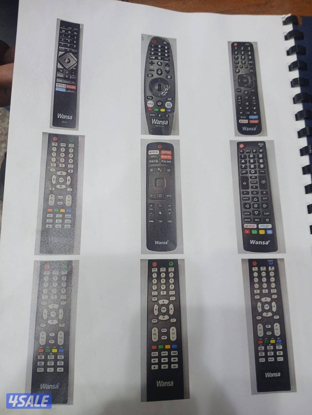 جميع أنواع الرموتات الأصلية والتجارية الجديدة المستعملة للتفزيونات8