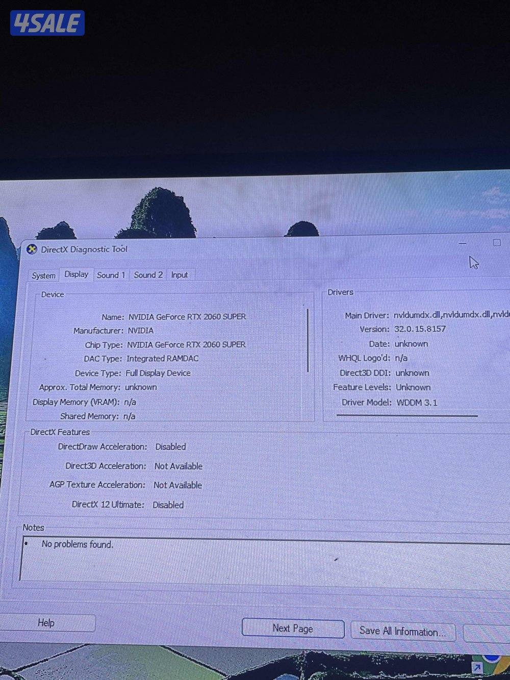 للبيع بي سي كرت الشاشة 2060 RTX. او للبدل مع سوني فايف الصامل يبشر2
