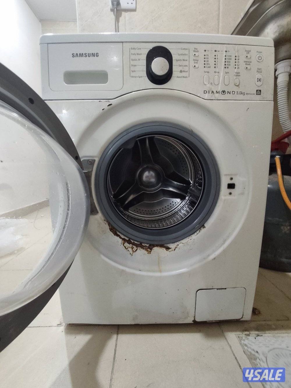 غسالة سامسونج 8 كيلو - Samsung Diamond - للبيع بالمنقف2
