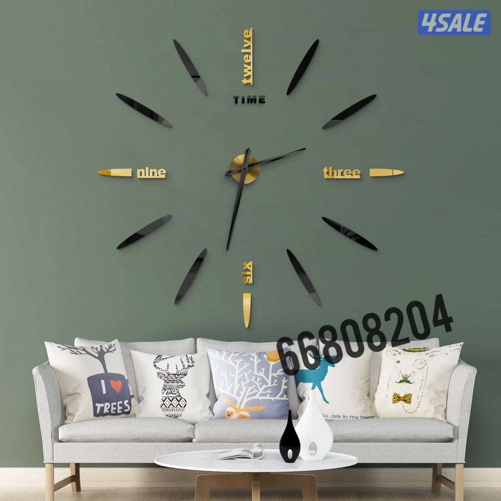 ساعات حائط ثري دي تركيب علي الطوفه بالمقاس اللي تبيه8