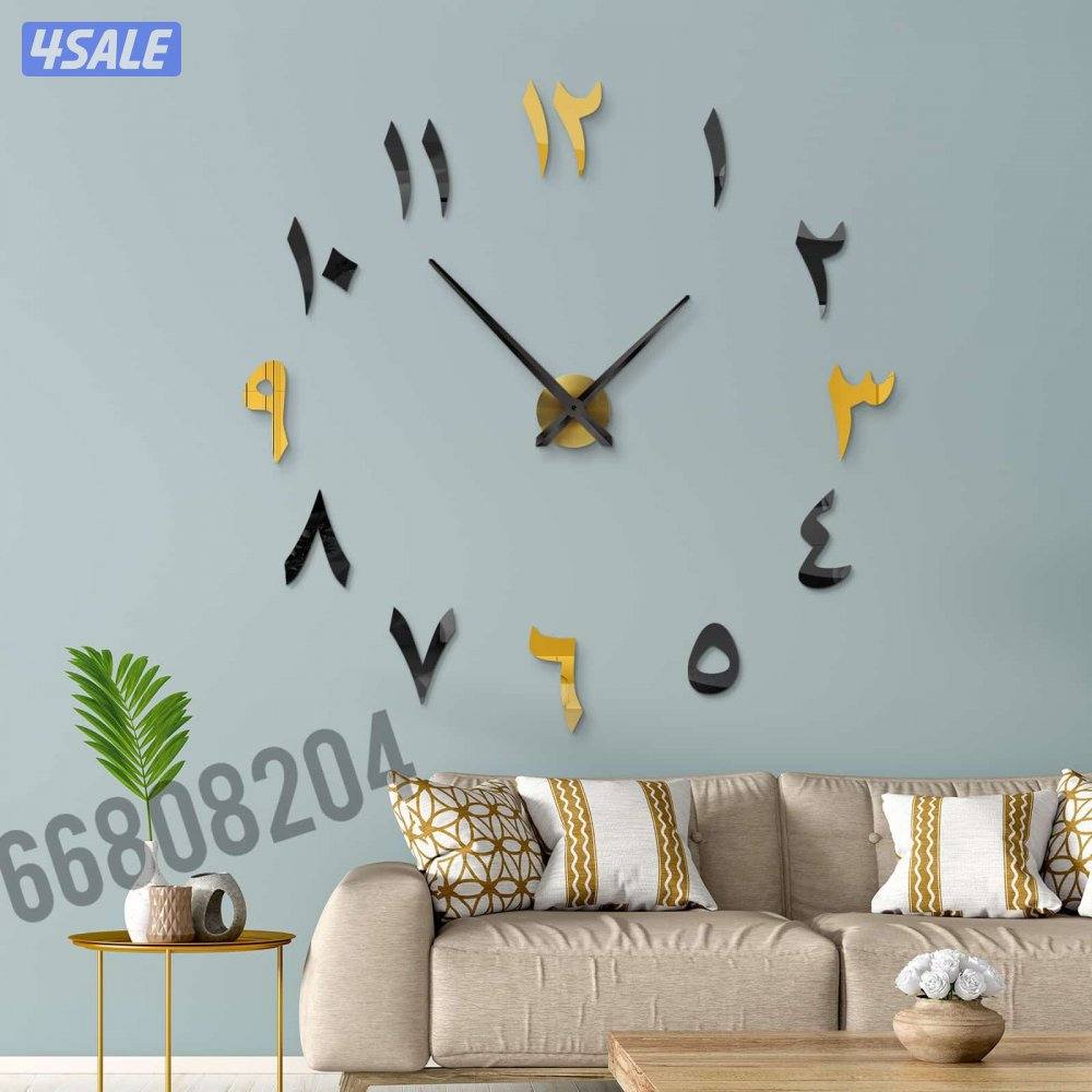 ساعات حائط ثري دي تركيب علي الطوفه بالمقاس اللي تبيه10