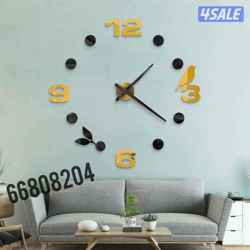 ساعات حائط ثري دي تركيب علي الطوفه بالمقاس اللي تبيه15