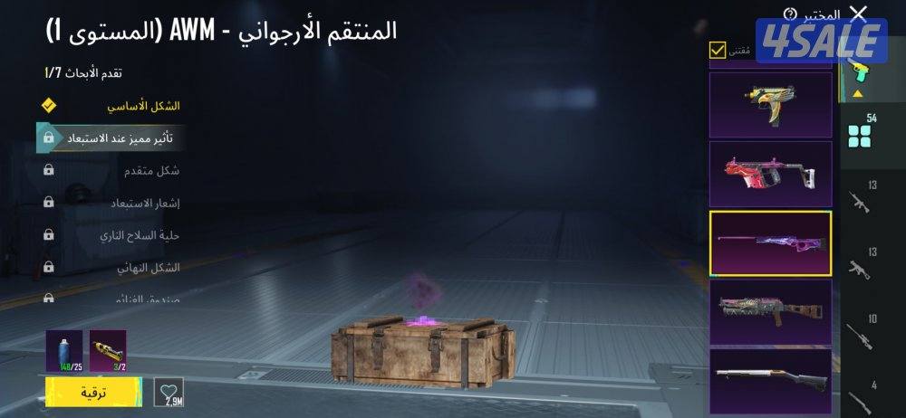 بيع حساب بابجي العالميه10