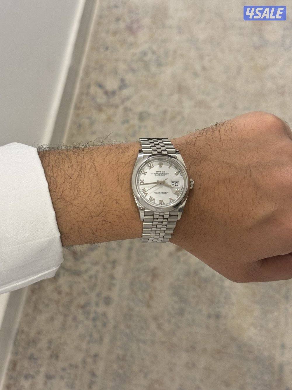 Rolex Date Just 36 White mina. 2024 غير قابل للمساومة1