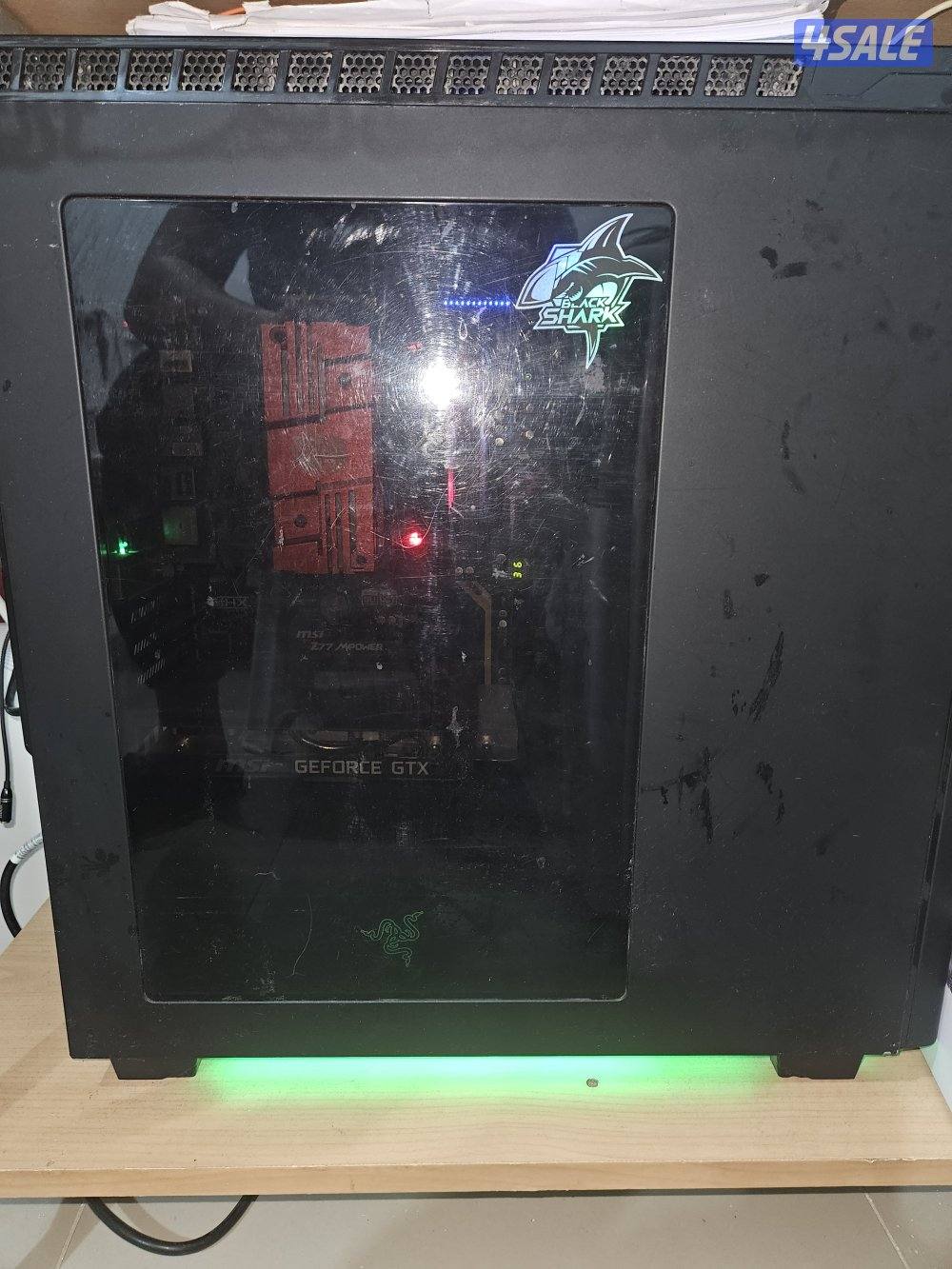 desktop with Gtx1660i all in monitor, keyboard, mouse1