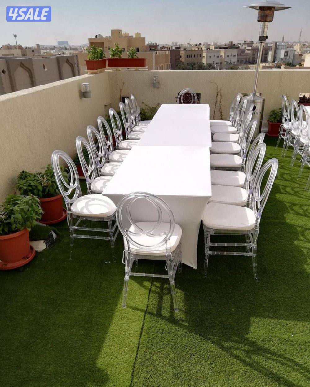 تأجير كراسي و طاولات · خدمات الحفلات والمناسبات · خدمة ايقاف سيارات ·3