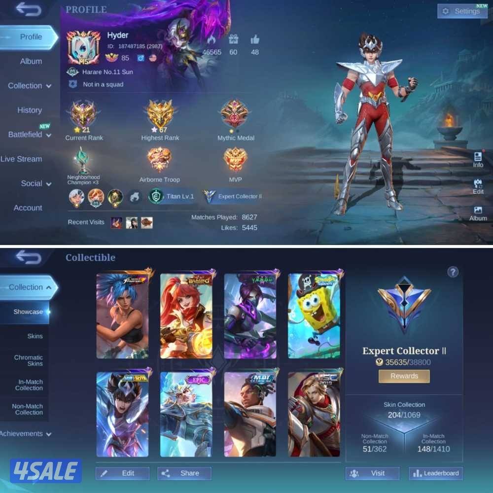 حسابات موبـايل ليـجند0