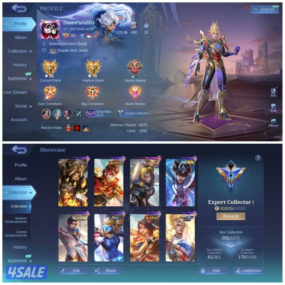 حسابات موبـايل ليـجند3