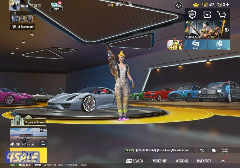 حساب ببجي لفل 901