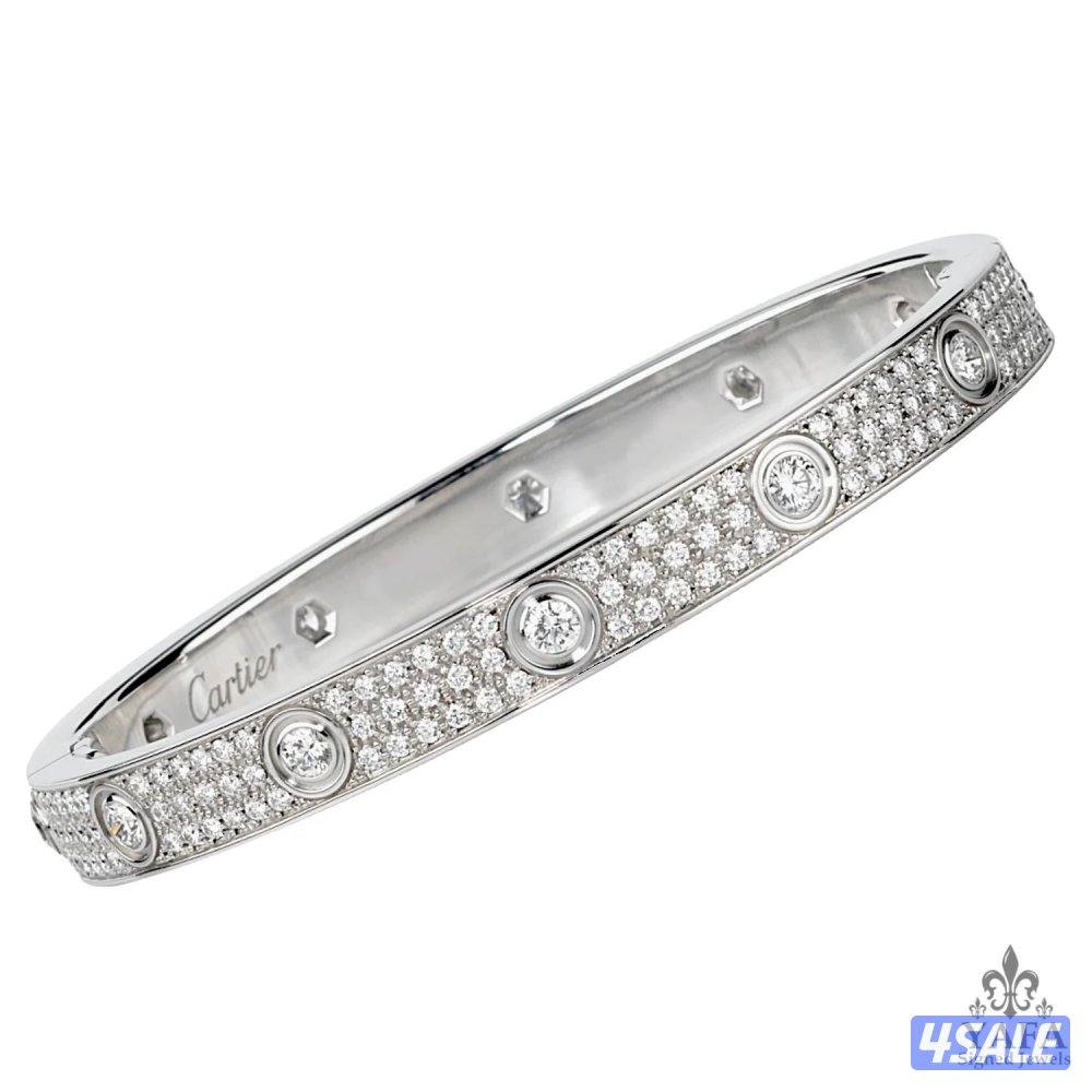 Cartier Love Bracelet — White Gold with Diamonds (Used) but perfect1