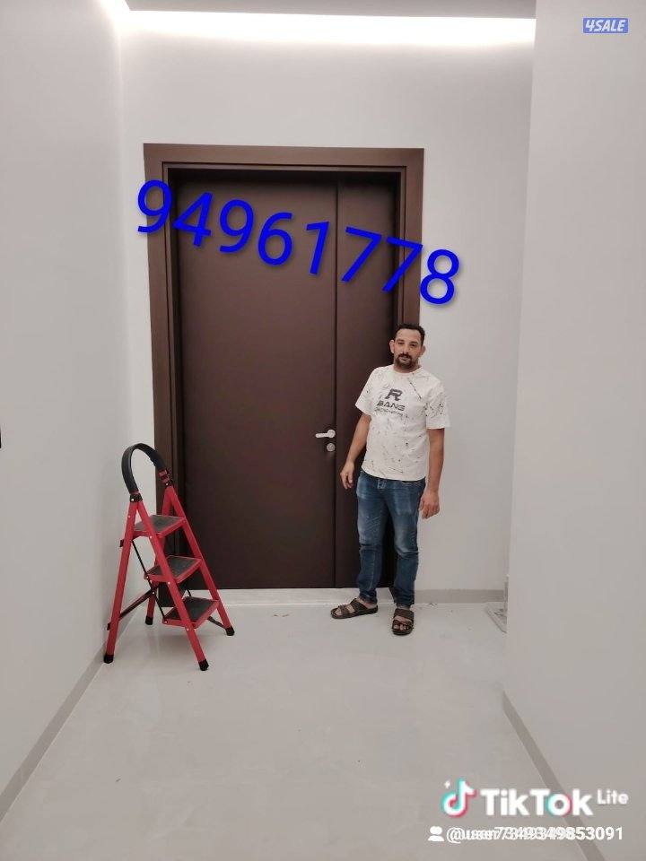 اعمال ديكورات وابواب عازل و جبسم بورد وصبغ2