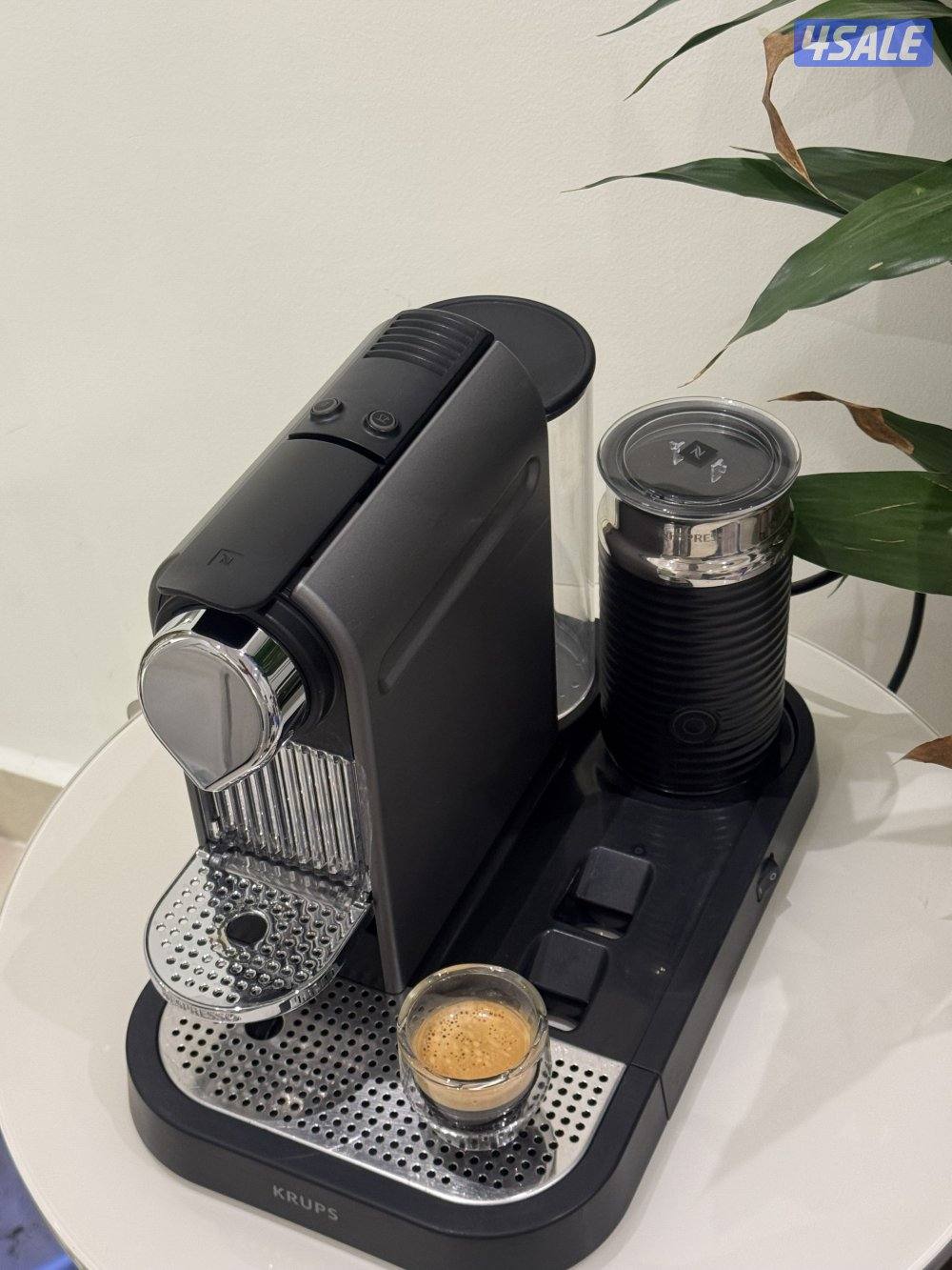 مكينه قهوه مع جهاز حليب0