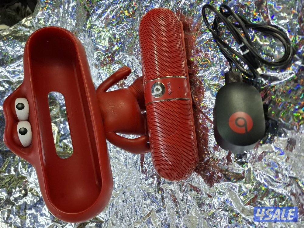 BEATSPILL BLUETOOTH SPEAKER RED WITH BEATSPIL STAND TOY1