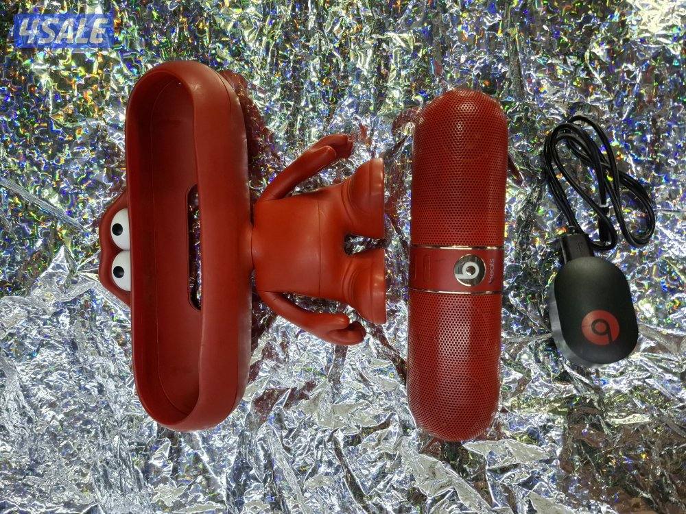 BEATSPILL BLUETOOTH SPEAKER RED WITH BEATSPIL STAND TOY0