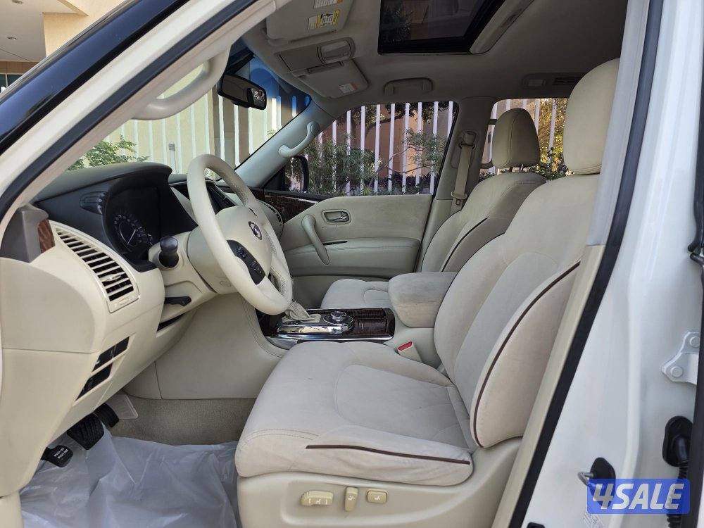 نيسان باترول موديل 2015 صبغ الوكاااله ماشي 198 بحاااه ممتازه شرط للفحص9