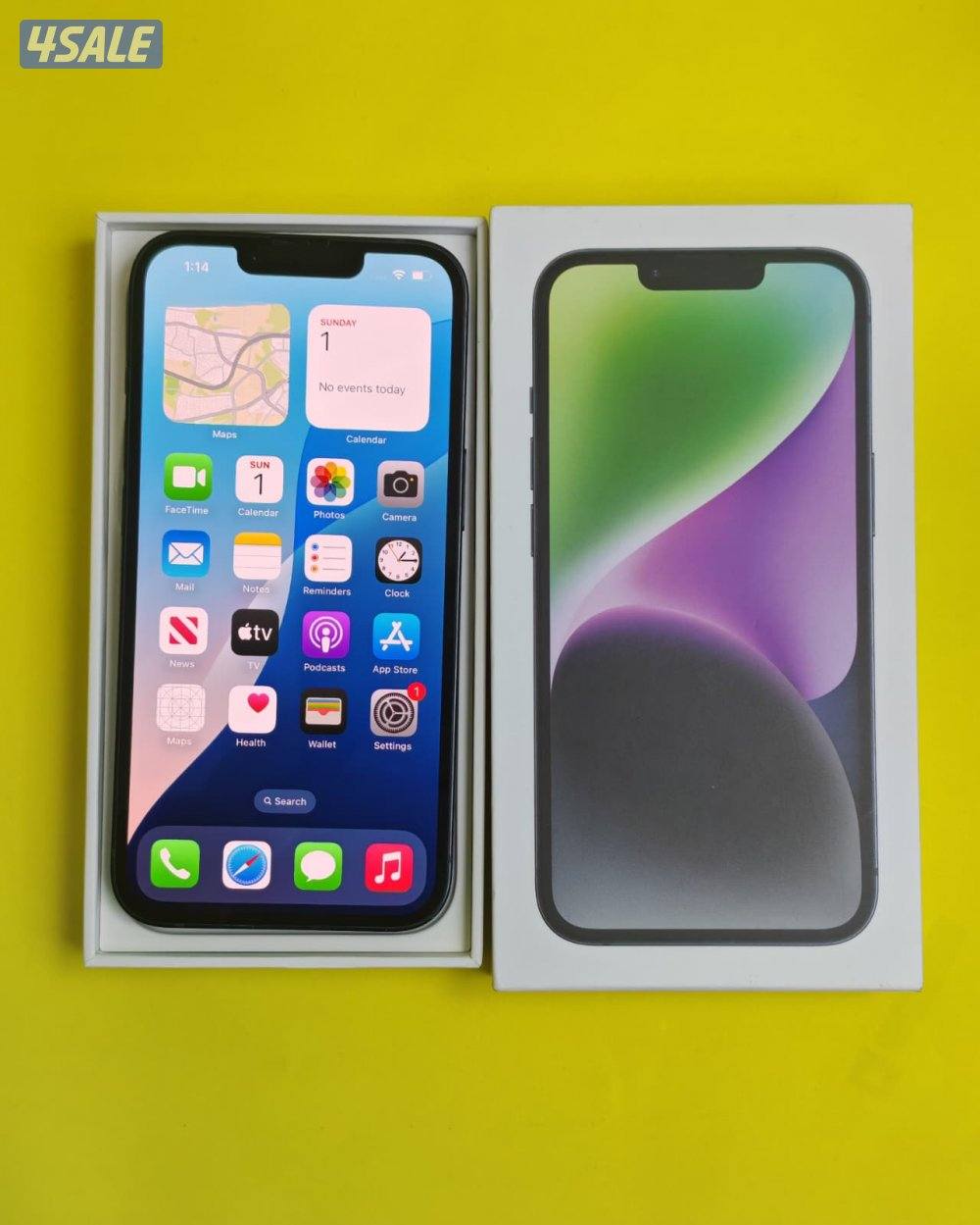 ايفون 14 – 128 جيجا بطارية 89% مستعمل كالجديد iPhone 14 128GB Black6