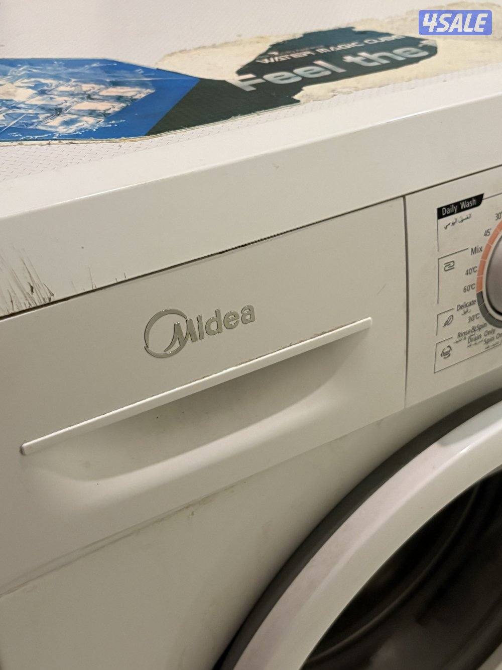 غساله مستعمله اوتوماتيك ماركة midea شغال و نظيفه و فيها صوت خفيف2