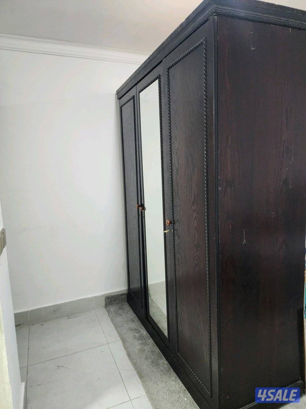 Dressing Wardrobe Cabinet and Single metal Bed0