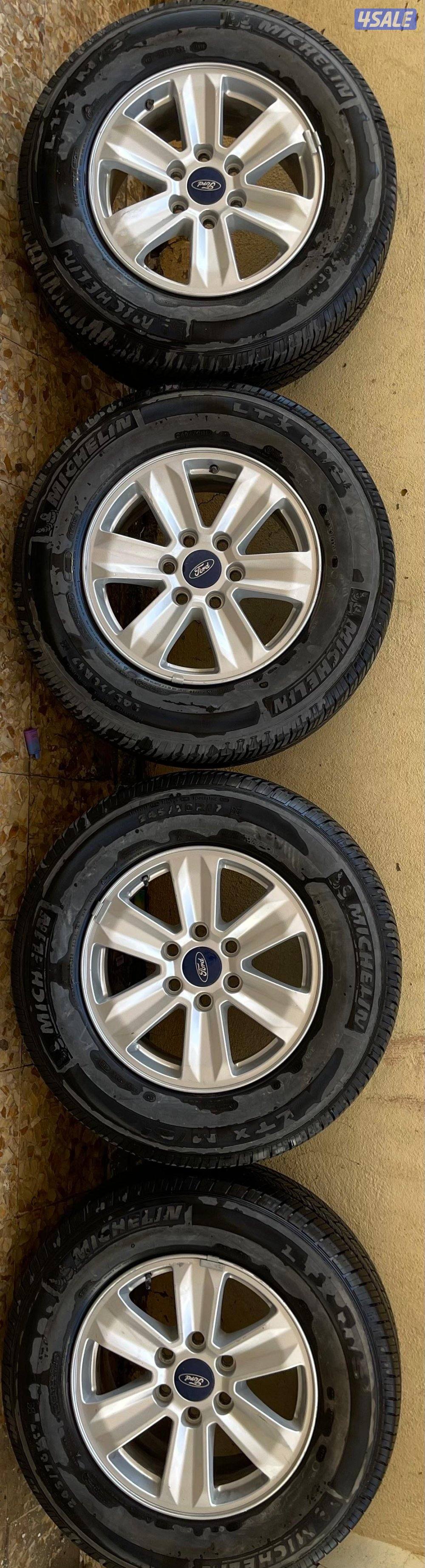 للبيع اغراض F-150 ( رنقات + دعامية + صطابات )3